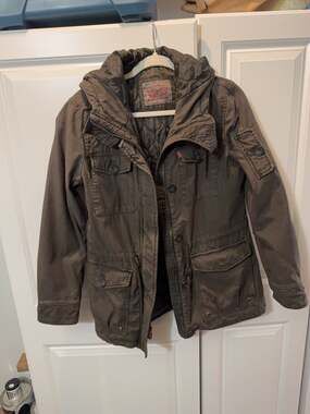 Levi Strauss & Co. Quilted Lined Utility Field Jacket Olive Green